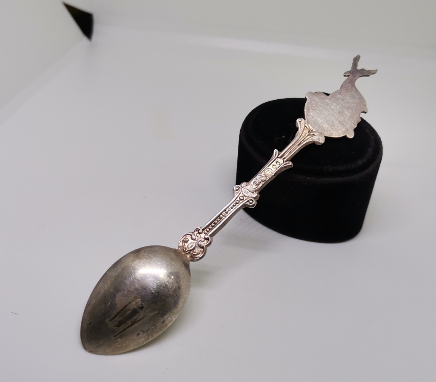 KABARTMA İŞÇİLİKLİ ANTİKA GÜMÜŞ HATIRA AVRUPA KAŞIK