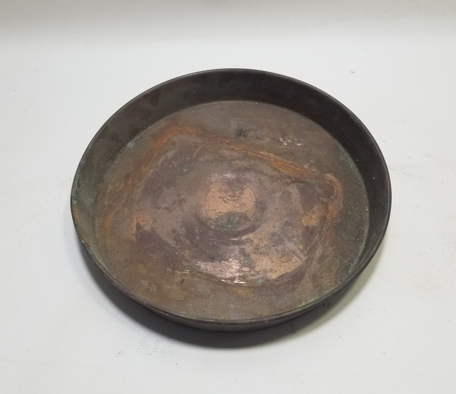 OSMANLI DÖNEMİ KIZIL BAKIR EKMEK TAVASI