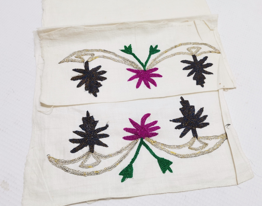 İPEK VE GÜMÜŞ SIRMA İŞÇİLİKLİ OSMANLI DÖNEMİ GELİN UÇKURU