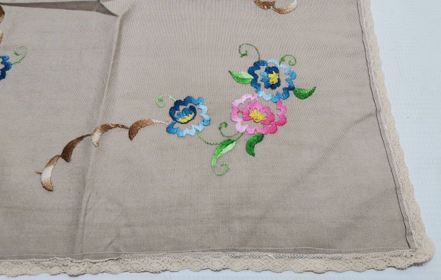 EL YAPIMI RUM İŞİ OSMANLI DÖNEMİ RUNNER - TABAK ALTLIĞI