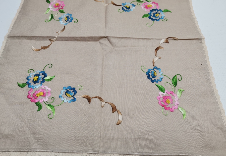 EL YAPIMI RUM İŞİ OSMANLI DÖNEMİ RUNNER - TABAK ALTLIĞI