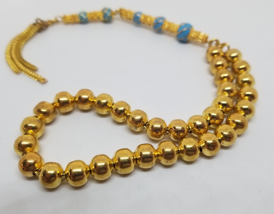 MİNE İŞÇİLİKLİ ALTIN KAPLAMA TESPİH