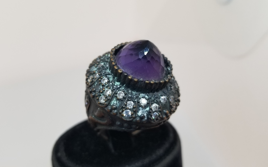 KABARTMA İŞÇİLİKLİ BÜYÜK BOY HÜRREM MODEL ÖZEL YAPIM YÜZÜK