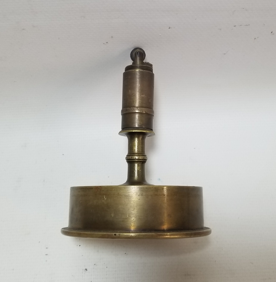 TOP MERMİSİ KOVANINDAN YAPILMIŞ 1. DÜNYA SAVAŞI DÖNEMİ NADİR ASKERİ MASA ÇAKMAĞI