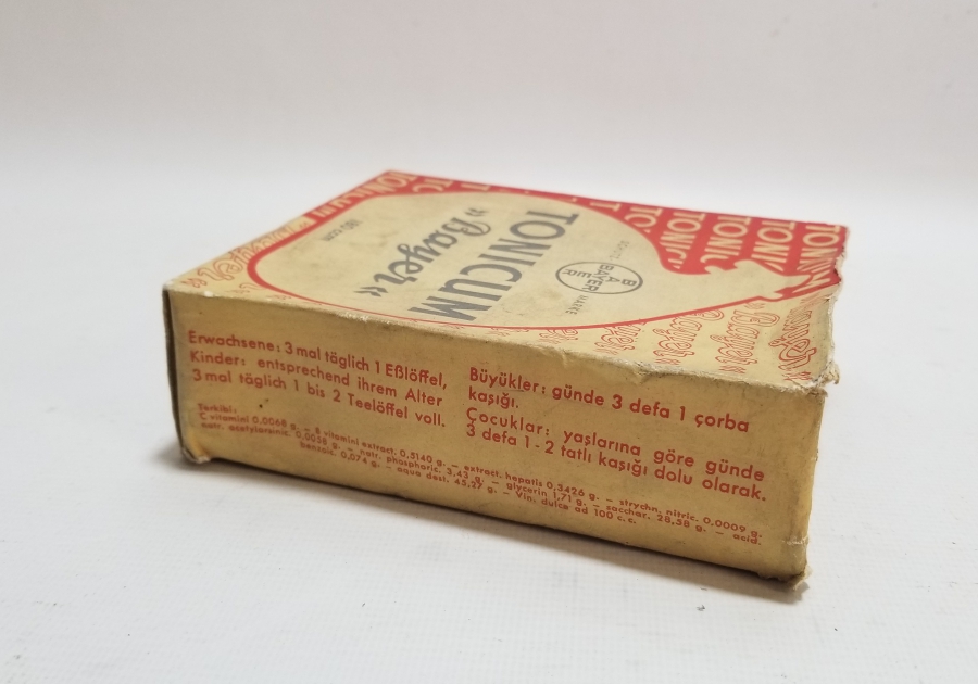 ORİJİNAL KUTUSUNDA ANTİKA TONİK ŞİŞESİ