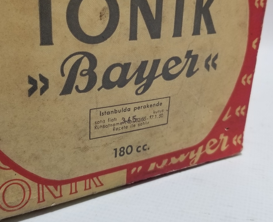 ORİJİNAL KUTUSUNDA ANTİKA TONİK ŞİŞESİ