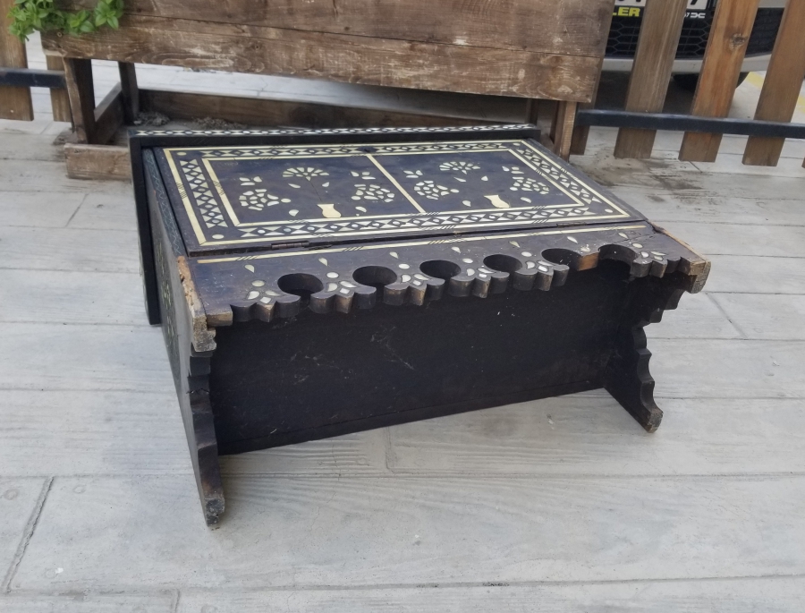 SEDEF ÇAKMA İŞÇİLİKLİ OSMANLI DÖNEMİ BÜYÜK BOY NADİR HATTAT SANDIĞI