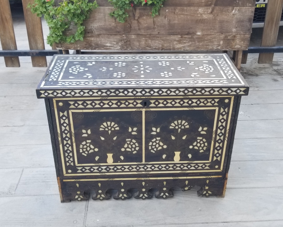 SEDEF ÇAKMA İŞÇİLİKLİ OSMANLI DÖNEMİ BÜYÜK BOY NADİR HATTAT SANDIĞI