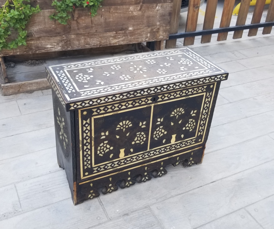 SEDEF ÇAKMA İŞÇİLİKLİ OSMANLI DÖNEMİ BÜYÜK BOY NADİR HATTAT SANDIĞI