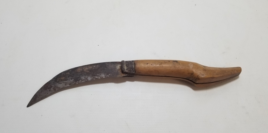 BURSA İŞİ EL YAPIMI ANTİKA BAĞ BIÇAĞI