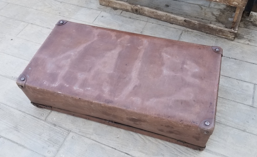 ÜZERİNDE OSMANLICA ETİKET BULUNAN ÇOK NADİR ASKER BAVULU