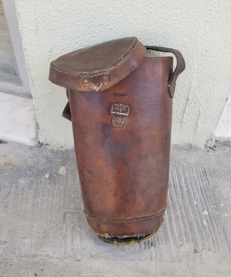 OSMANLI DÖNEMİ ORİJİNAL DERİ KABINDA NADİR GUNTERS ZİNCİRİ