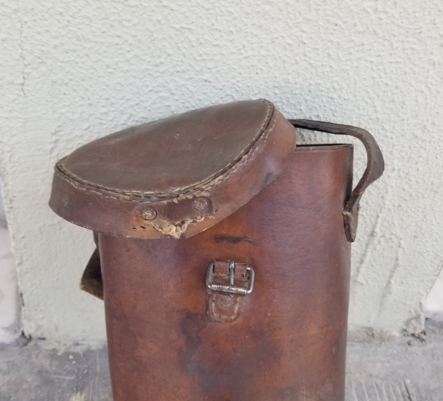 OSMANLI DÖNEMİ ORİJİNAL DERİ KABINDA NADİR GUNTERS ZİNCİRİ