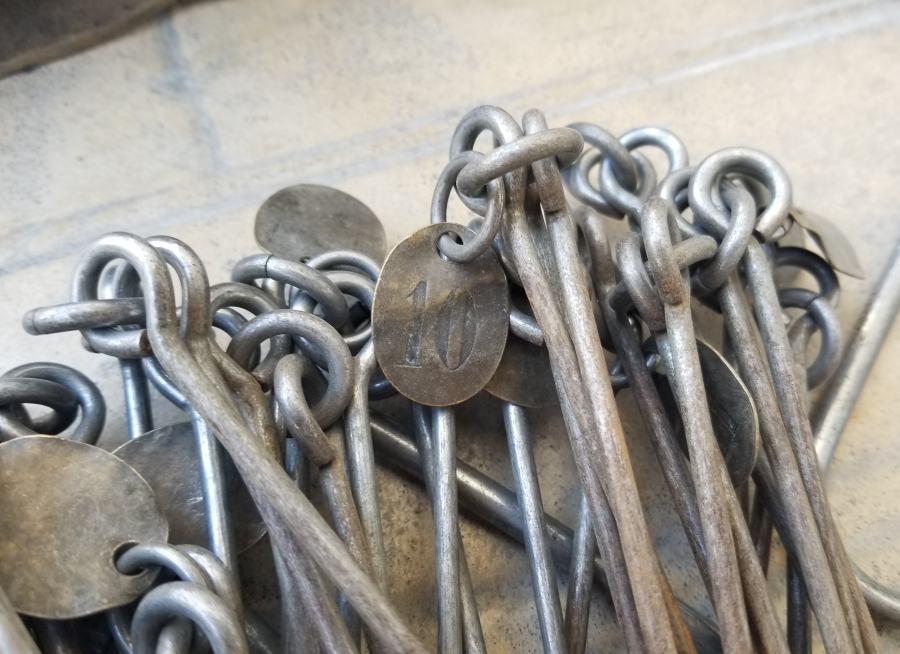 OSMANLI DÖNEMİ ORİJİNAL DERİ KABINDA NADİR GUNTERS ZİNCİRİ