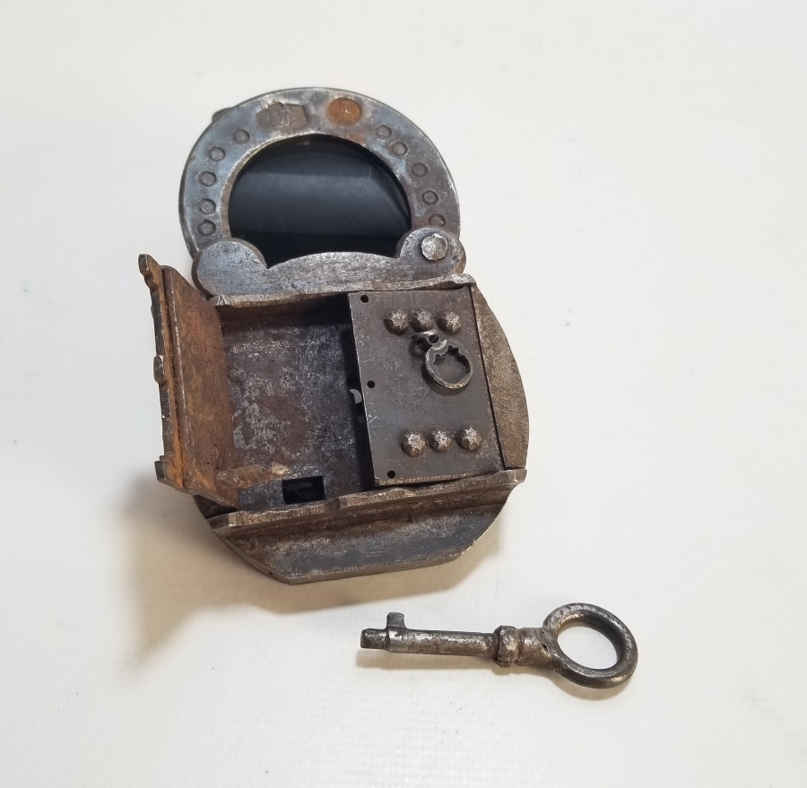 OSMANLI DÖNEMİ ÇİFT USTA DAMGALI NADİR PENCERELİ KİLİT