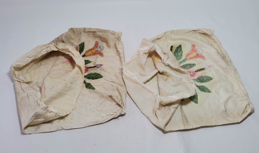 İPEK İŞLEMELİ OSMANLI DÖNEMİ EL  YAPIMI YASTIK YÜZÜ