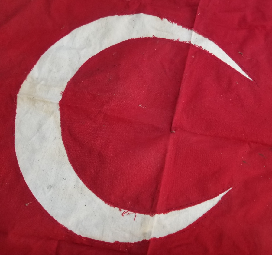 PRİMİTİF FORMLU EL YAPIMI OSMANLI DÖNEMİ BAYRAK