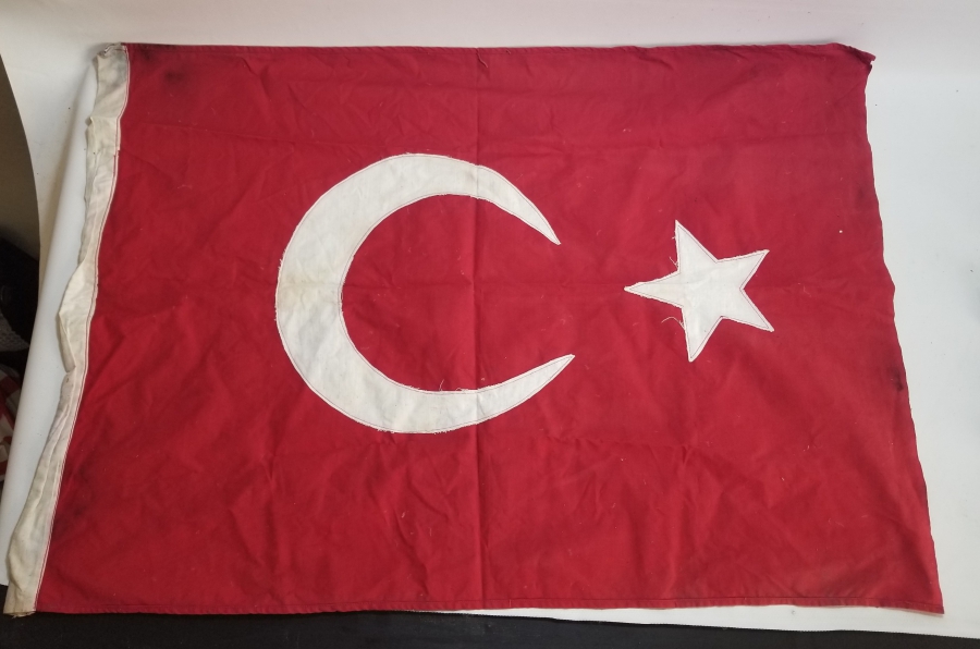 PRİMİTİF FORMLU EL YAPIMI OSMANLI DÖNEMİ BAYRAK