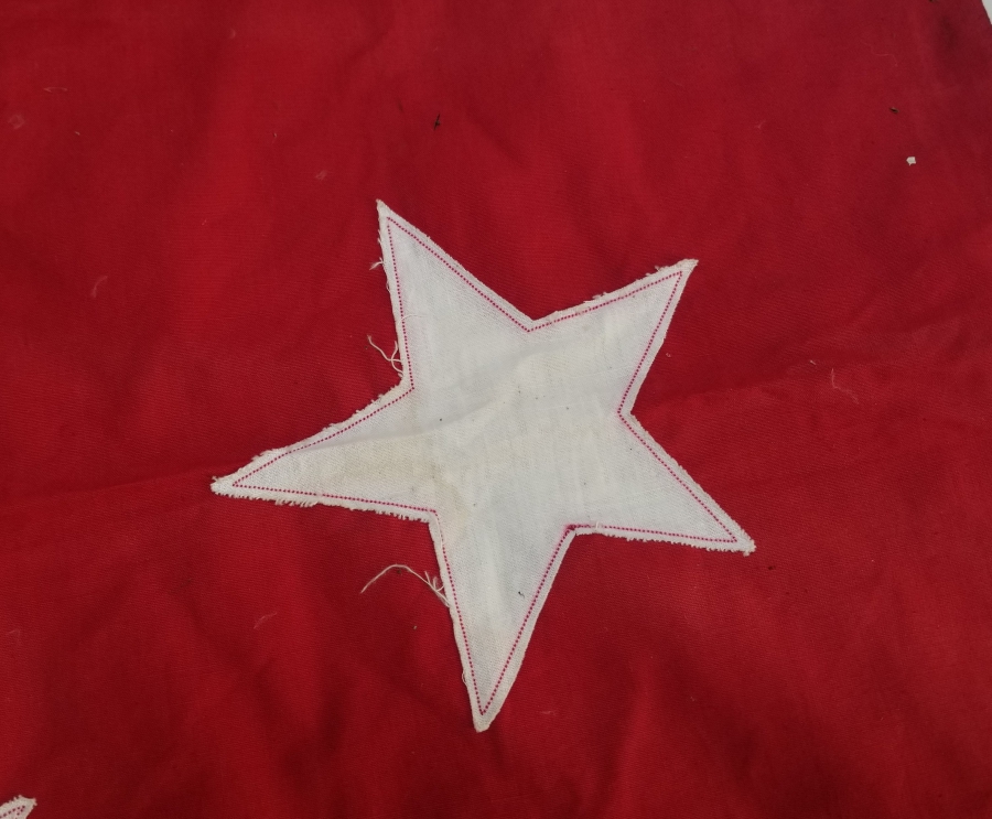 PRİMİTİF FORMLU EL YAPIMI OSMANLI DÖNEMİ BAYRAK