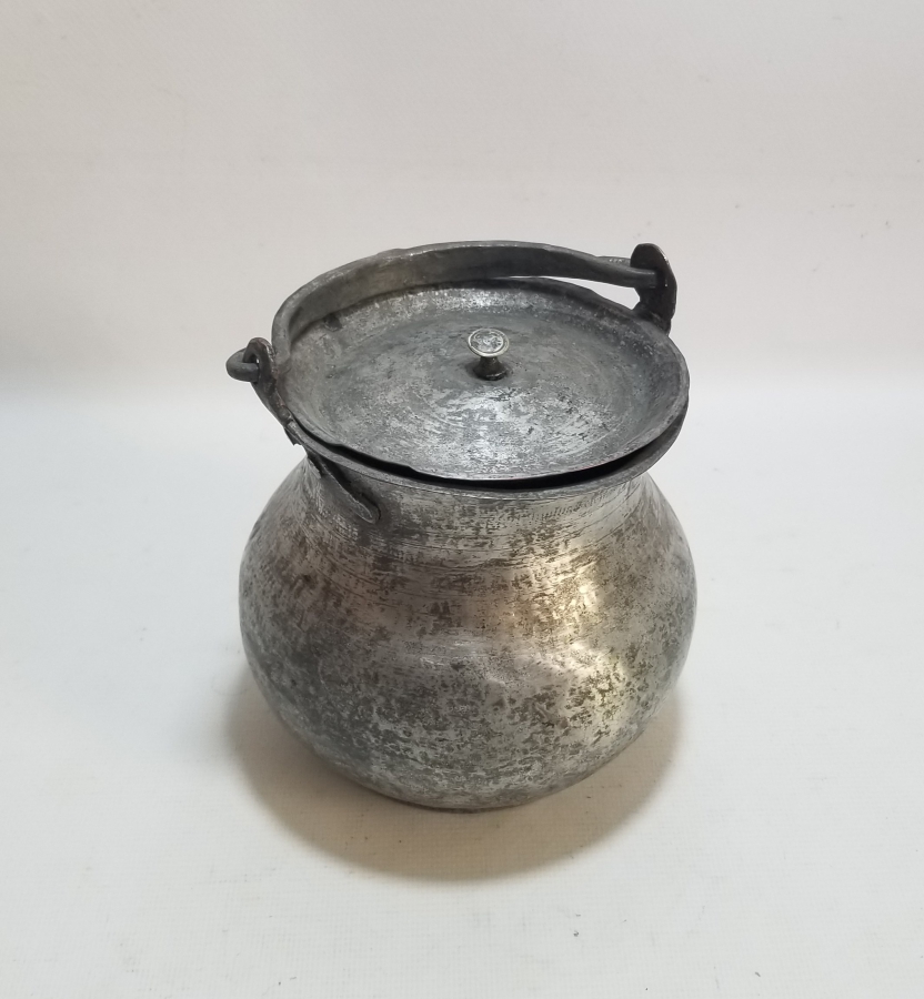 OSMANLI DÖNEMİ KAPAKLI BAKIR YOĞURT BAKRACI