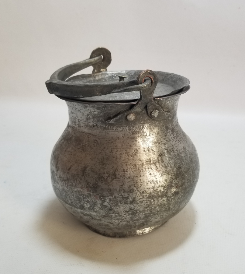 OSMANLI DÖNEMİ KAPAKLI BAKIR YOĞURT BAKRACI