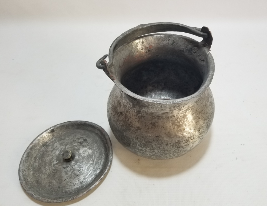 OSMANLI DÖNEMİ KAPAKLI BAKIR YOĞURT BAKRACI