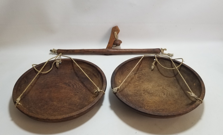 EL YAPIMI OSMANLI DÖNEMİ AHŞAP TERAZİ