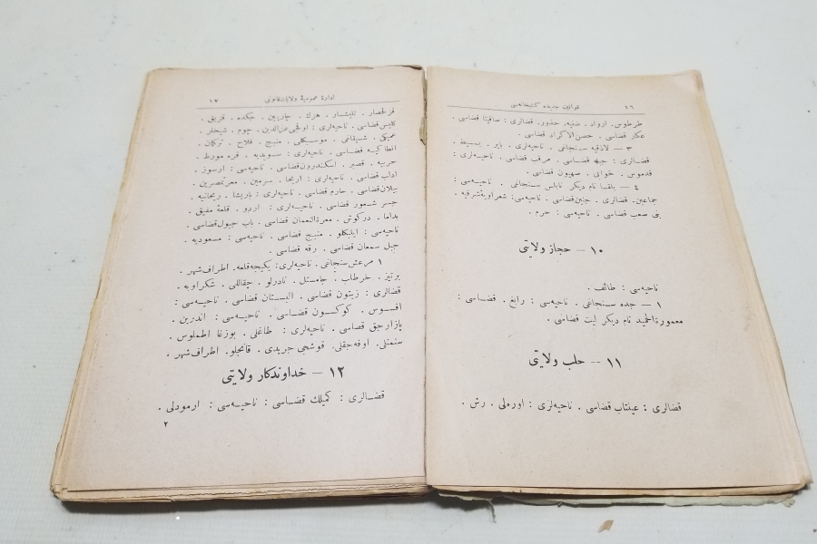 İLLER VE GENEL YÖNETİMİ KONULU OSMANLI DÖNEMİ BASKI KİTAP