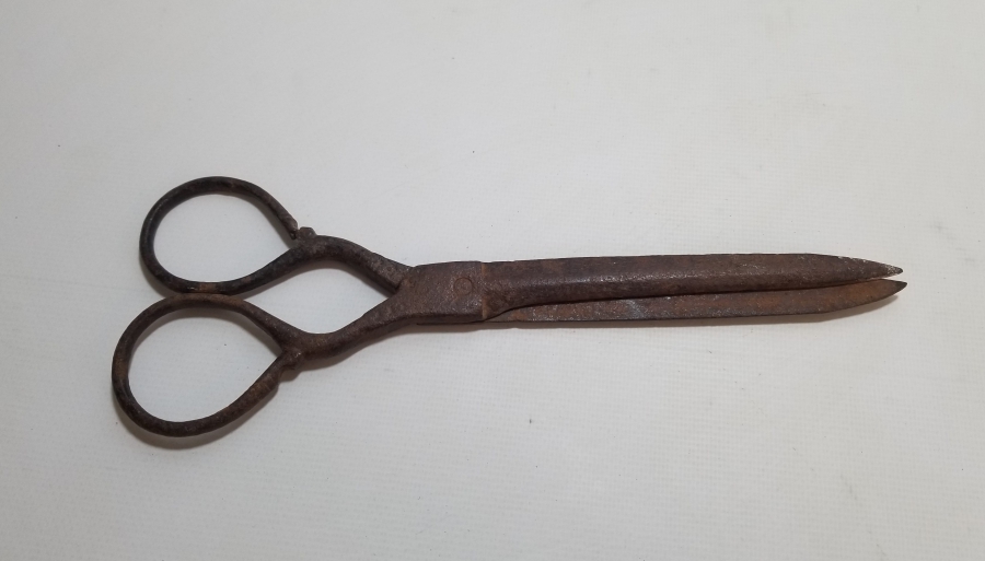 ÜZERİ DAMGALI EL YAPIMI OSMANLI DÖNEMİ MAKAS