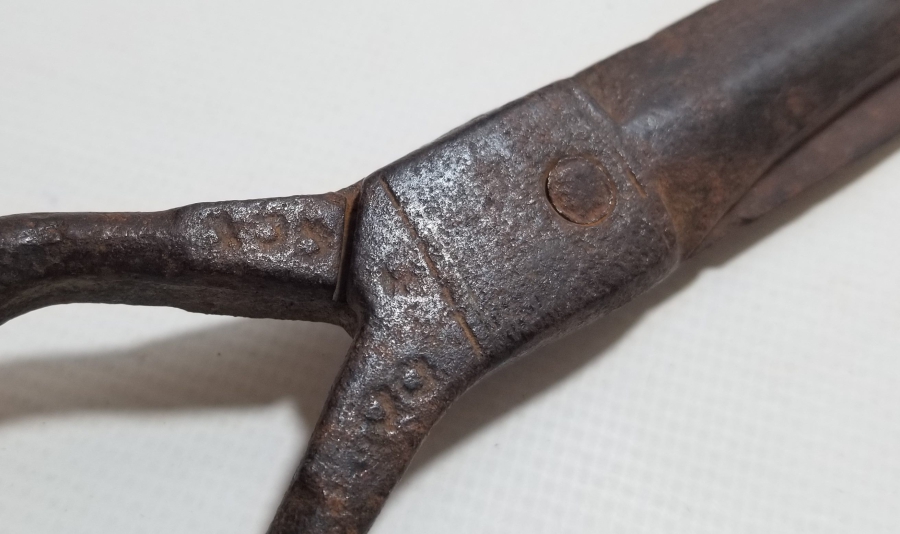 ÜZERİ DAMGALI EL YAPIMI OSMANLI DÖNEMİ MAKAS