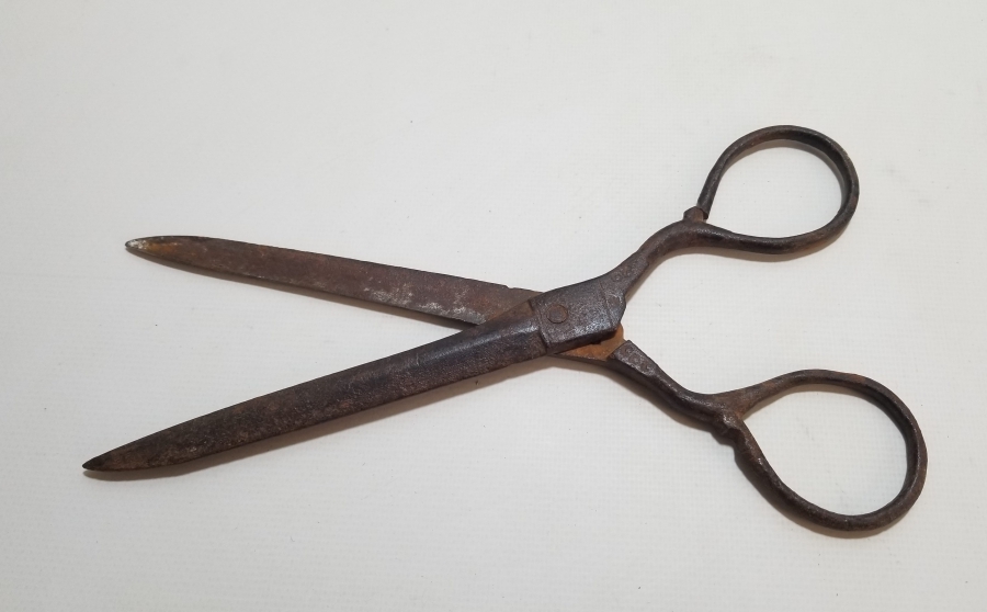 ÜZERİ DAMGALI EL YAPIMI OSMANLI DÖNEMİ MAKAS