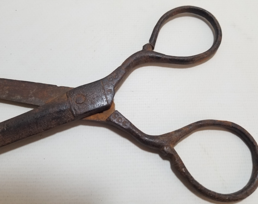 ÜZERİ DAMGALI EL YAPIMI OSMANLI DÖNEMİ MAKAS