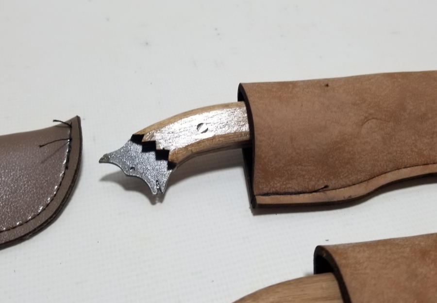 ÖZEL YAPIM KURT BAŞLI KAMPÇI BIÇAKLARI LOTU