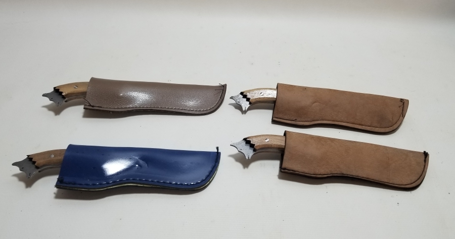 ÖZEL YAPIM KURT BAŞLI KAMPÇI BIÇAKLARI LOTU