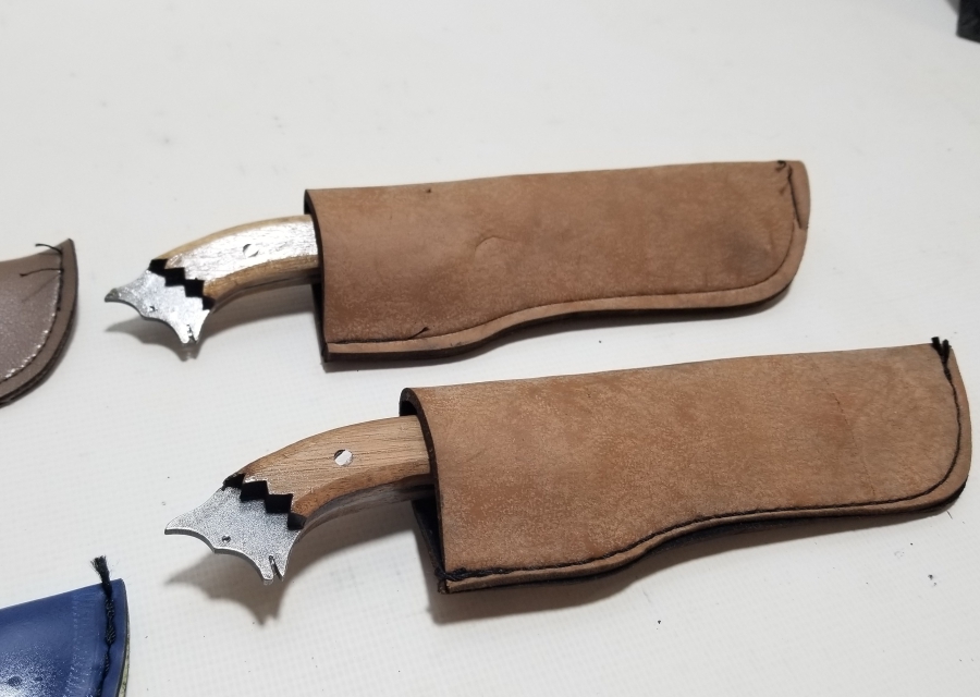 ÖZEL YAPIM KURT BAŞLI KAMPÇI BIÇAKLARI LOTU