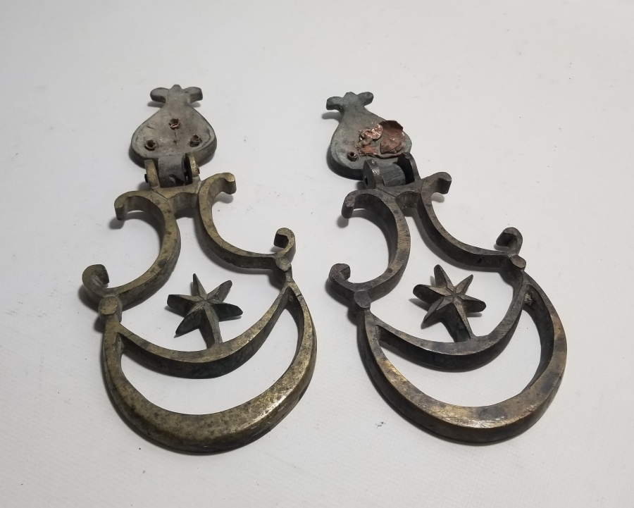 OSMANLI DÖNEMİ AY YILDIZ FORMLU NADİR SÜLEYMANİYE PAŞA MANGALI TUTMACI TAKIMI