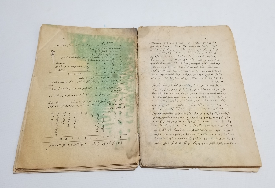 CUMHURİYET BAŞLARI OSMANLICA YAZILI BASKI KİTAP