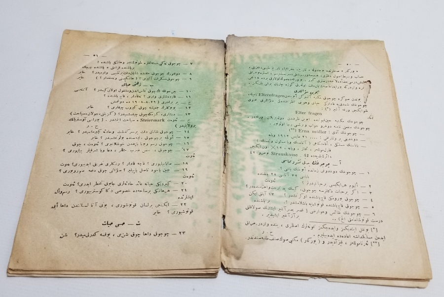 CUMHURİYET BAŞLARI OSMANLICA YAZILI BASKI KİTAP