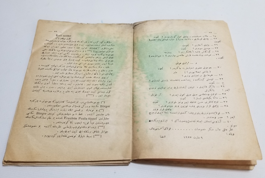 CUMHURİYET BAŞLARI OSMANLICA YAZILI BASKI KİTAP