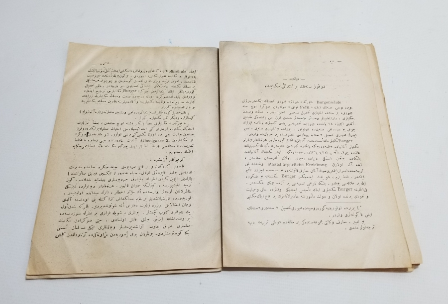 CUMHURİYET BAŞLARI OSMANLICA YAZILI BASKI KİTAP