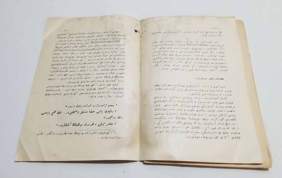 CUMHURİYET BAŞLARI OSMANLICA YAZILI BASKI KİTAP