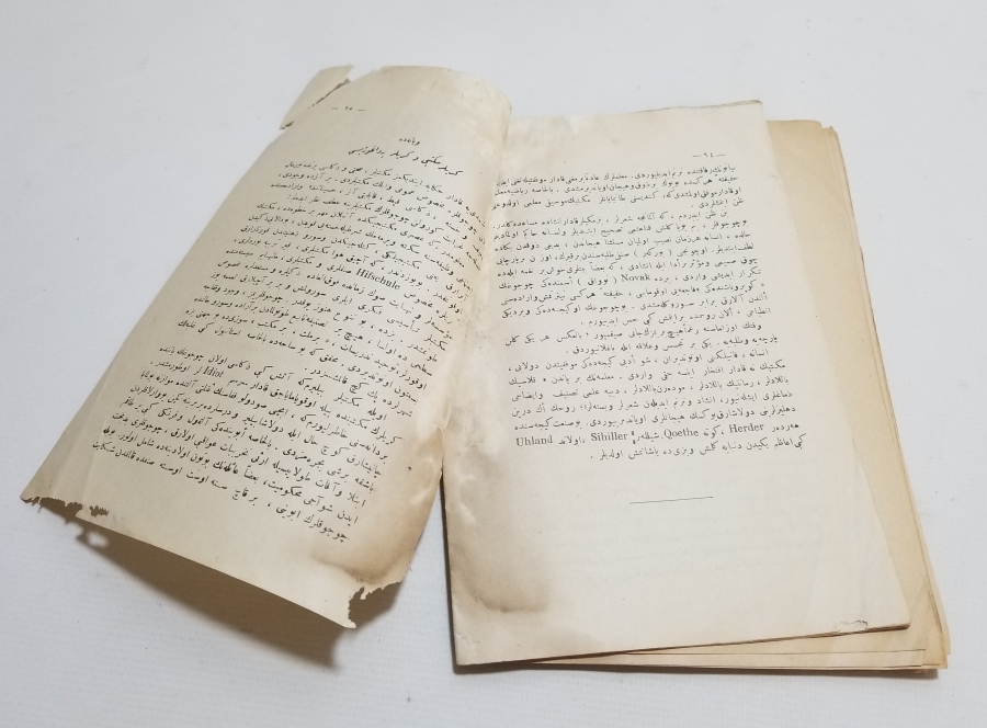 CUMHURİYET BAŞLARI OSMANLICA YAZILI BASKI KİTAP