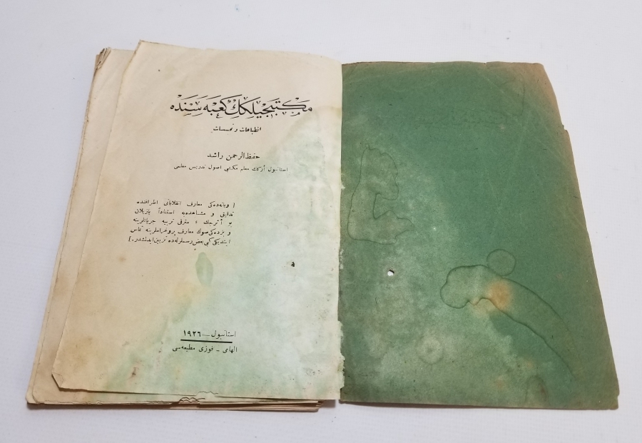 CUMHURİYET BAŞLARI OSMANLICA YAZILI BASKI KİTAP