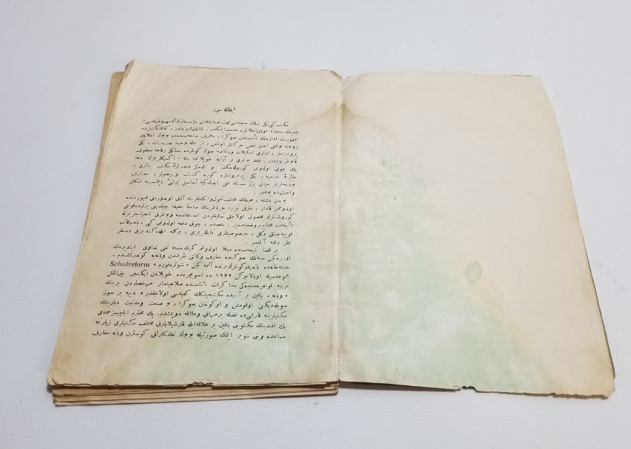 CUMHURİYET BAŞLARI OSMANLICA YAZILI BASKI KİTAP