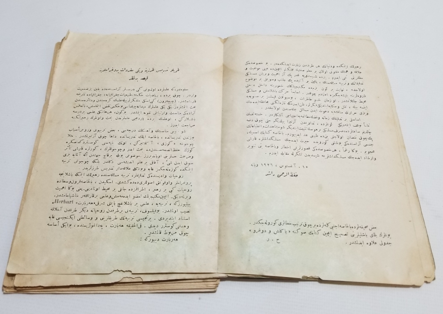 CUMHURİYET BAŞLARI OSMANLICA YAZILI BASKI KİTAP