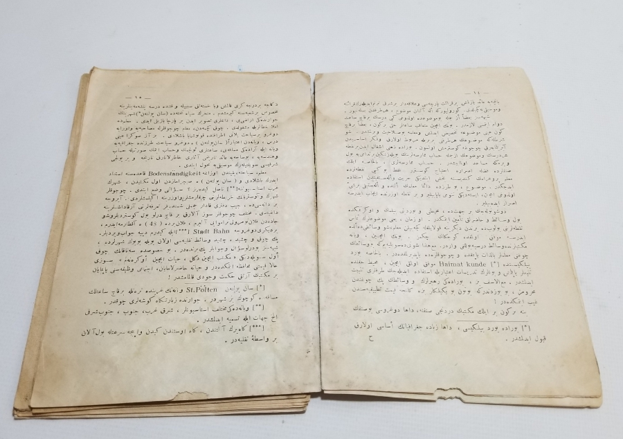 CUMHURİYET BAŞLARI OSMANLICA YAZILI BASKI KİTAP