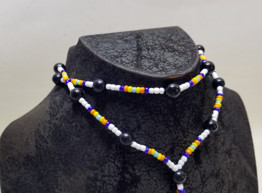 OPAL BONCUKLU CEZAEVİ YAPIMI EL İŞİ GERDANLIK