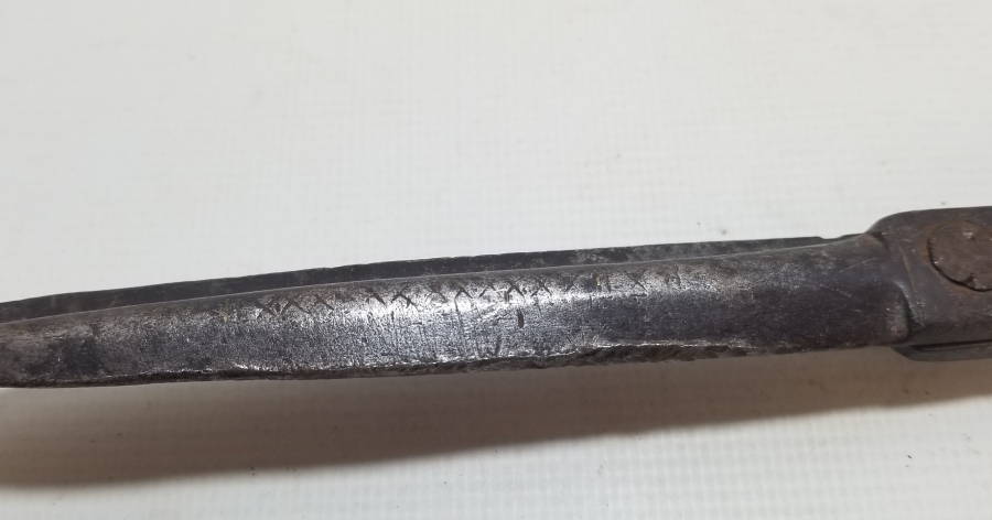 YILANBAŞI FORMUNDA YAPILMIŞ BÜYÜK BOY OSMANLI DÖNEMİ MAKAS