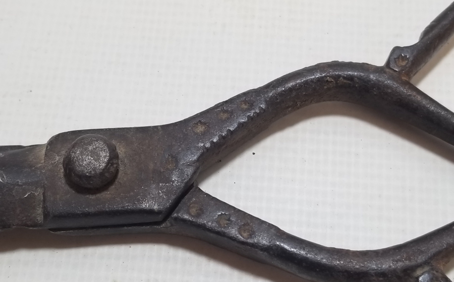 YILANBAŞI FORMUNDA YAPILMIŞ BÜYÜK BOY OSMANLI DÖNEMİ MAKAS