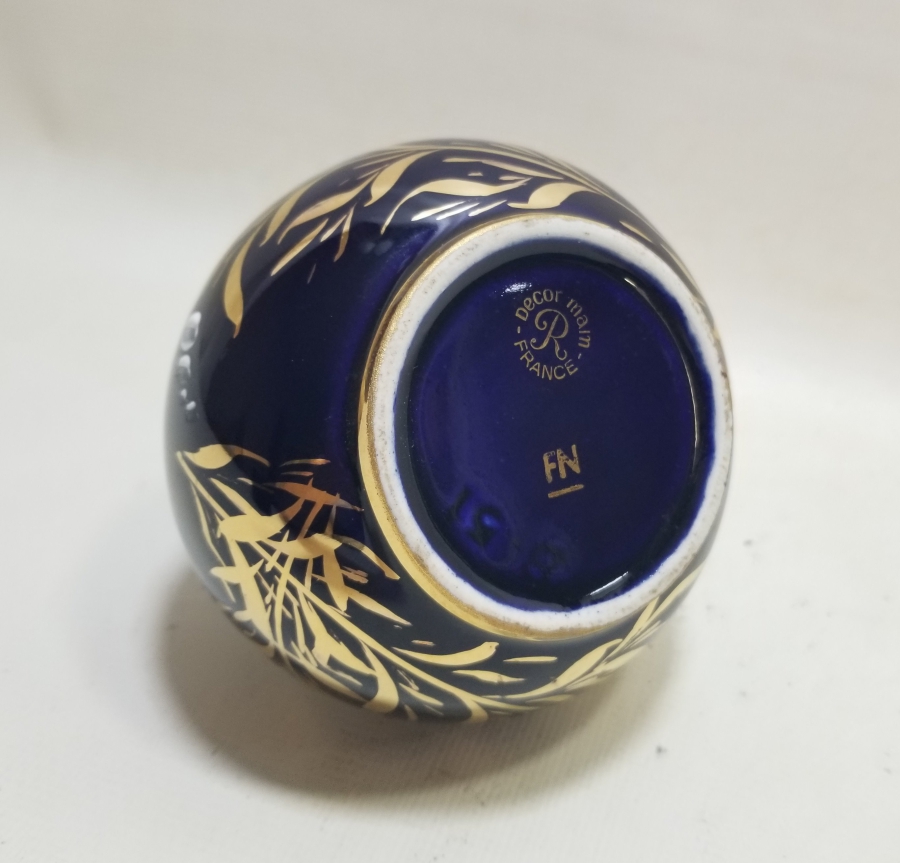 EL BOYAMA İŞÇİLİKLİ ANTİKA PORSELEN FRANSIZ GAZ LAMBASI